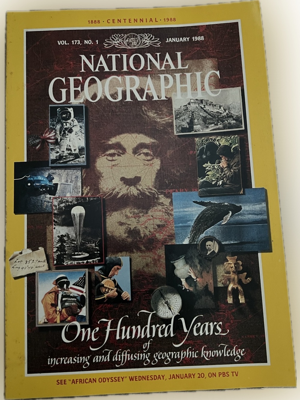 🍄 Vintage National Geographic Magazine Vol. 173 #1 January 1988